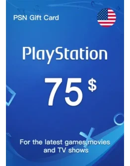 PLAYSTATION NETWORK PSN - 75 USD США + ПОДАРОК