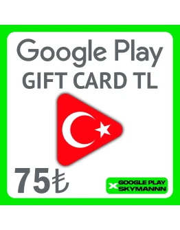 GOOGLE PLAY GIFT CARD 75 TL ТУРЦИЯ АВТО ВЫДАЧА 24/7 GOOGLE PLAY GIFT CARD 75 TL ТУРЦИЯ АВТО ВЫДАЧА 24/7