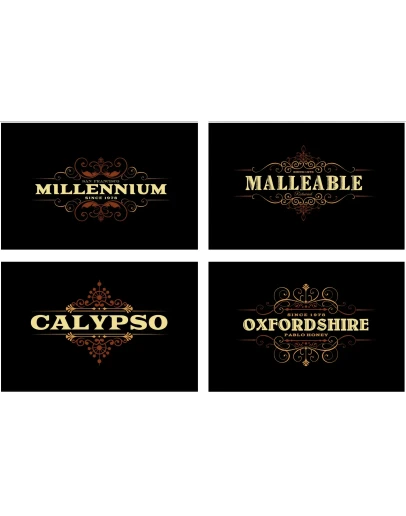 10 заголовков / значков в стиле ретро / винтаж