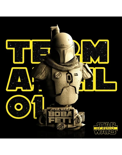 БЮСТ БОБЫ ФЕТТА: ПРОВЕРЕН И ГОТОВ К 3D ПЕЧАТИ