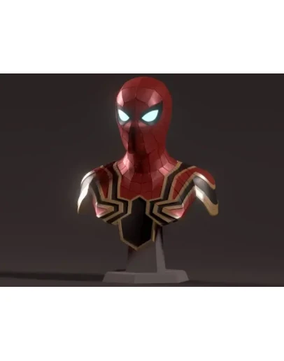 IRON SPIDER BUST: ПРОВЕРЕН И ГОТОВ К 3D ПЕЧАТИ