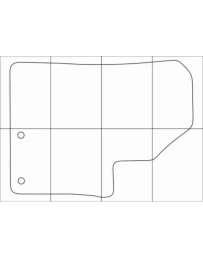 HYUNDAI IX 55 2009-- Лекала автоковриков