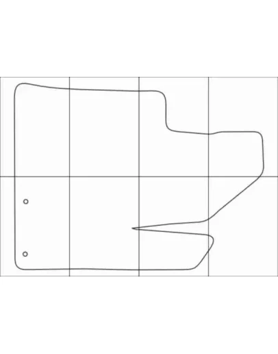 HYUNDAI SANTA FE 2010-2012 Лекала автоковриков