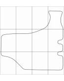 HYUNDAI TUCSON 2004-10 Лекала автоковриков