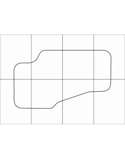 JEEP GRAND CHEROKEE 1999-2004 Лекала автоковриков