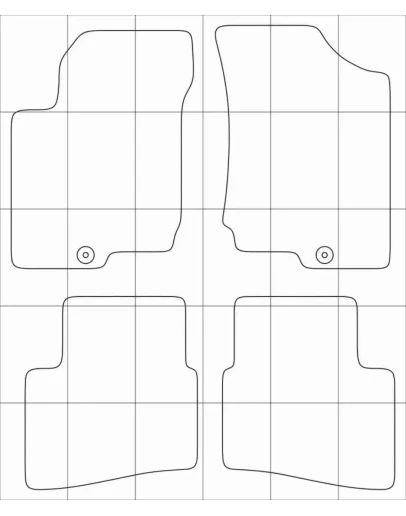 KIA CEED 2006-2010 Лекала автоковриков векторные