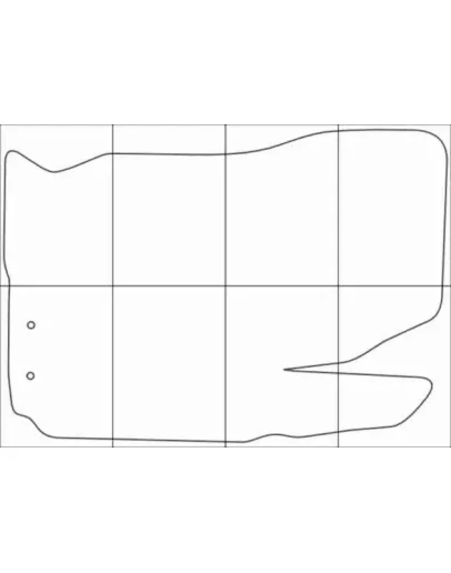 KIA CEED 2010-2012 restyling. Лекала автоковриков