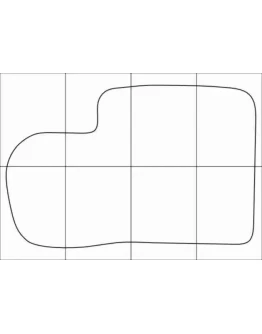 KIA CLARUS 1996-2001 Лекала автоковриков векторные