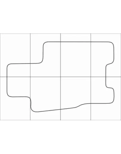 KIA MOHAVE 2009-16 Лекала автоковриков векторные KIA MOHAVE 2009-16 Лекала автоковриков векторные