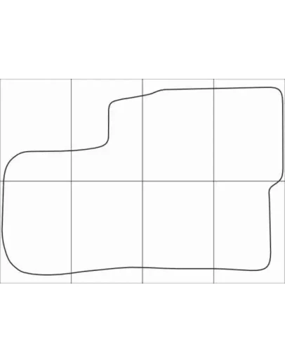KIA OPIRUS 2005-2011 Лекала автоковриков векторные