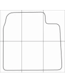 KIA OPIRUS 2005-2011 Лекала автоковриков векторные