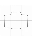 KIA OPTIMA 2010-16 Лекала автоковриков векторные