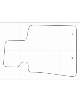 KIA QUORIS 2013-- Лекала автоковриков векторные