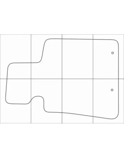KIA QUORIS 2013-- Лекала автоковриков векторные