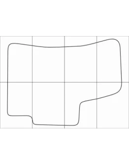 KIA RIO 2 2005-2011 Лекала автоковриков векторные