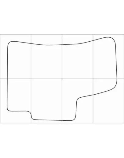 KIA RIO 2 2005-2011 Лекала автоковриков векторные