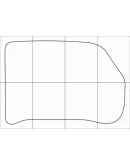 KIA RIO 2 2005-2011 Лекала автоковриков векторные