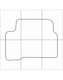 KIA RIO 2 2005-2011 Лекала автоковриков векторные