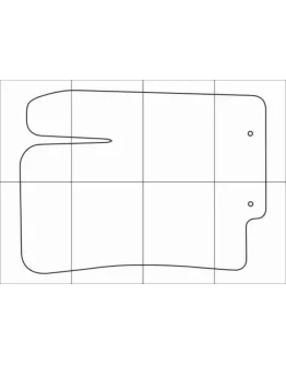 KIA RIO 3 2011- Лекала автоковриков векторные