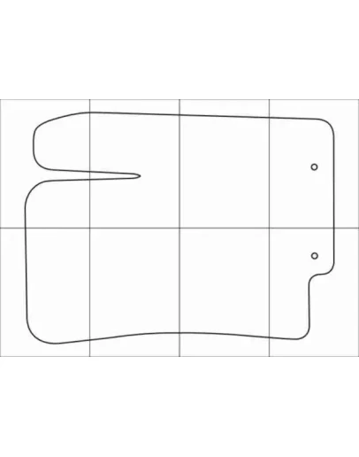 KIA RIO 3 2011- Лекала автоковриков векторные