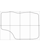 KIA RIO 2000-2005 Лекала автоковриков векторные