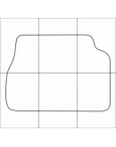 KIA RIO 2000-2005 Лекала автоковриков векторные