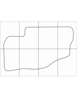 KIA SORENTO 2002-2009 Лекала автоковриков векторные