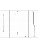 KIA SORENTO 2012-2015 Лекала автоковриков векторные