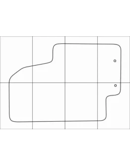 KIA SOUL 2008-- Лекала автоковриков векторные