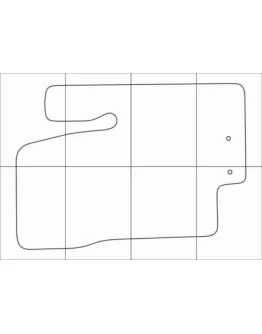 KIA VENGA 2009-16 Лекала автоковриков векторные