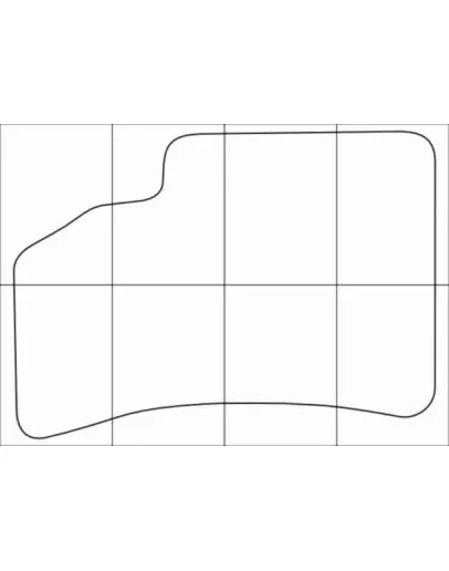 KIA СERATO 2004-2009 Лекала автоковриков векторные