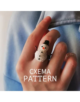 Схема для бисера: Снеговик RUEN