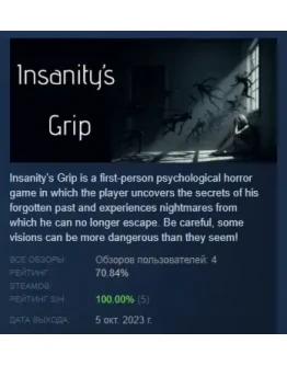 Insanity's Grip АВТОДОСТАВКА STEAM GIFT РОССИЯ