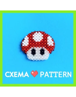 Схема для бисера: Тоад (Super Mario Bros.) RUEN