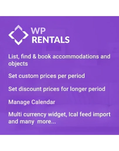 WP Rentals 3.11.4 - Русификация премиум темы