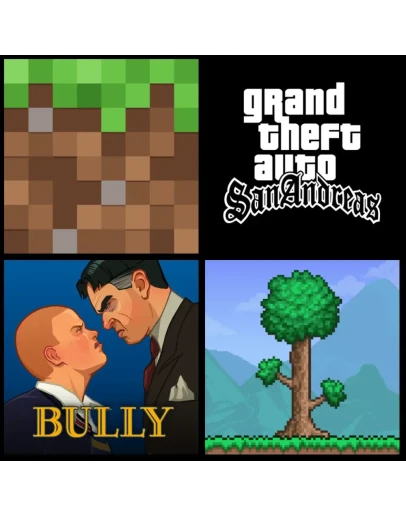 Minecraft Bully GTA San Andreas Terraria iPhone На День