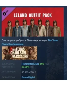 The Texas Chain Saw Massacre - Leland Outfit Pack 1 РФ