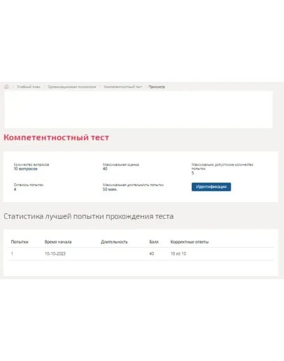 Организационная психология.Компетентностный тест