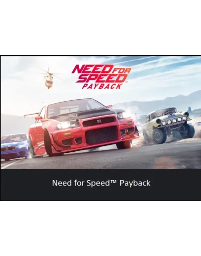 Need for Speed Payback PS4/PS5 Турция