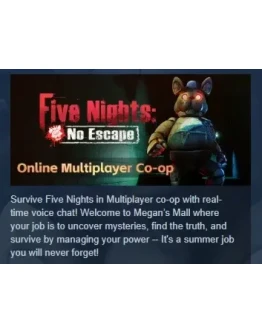 Five Nights: No Escape (VR Co-op) STEAM GIFT РОССИЯ Five Nights: No Escape (VR Co-op) STEAM GIFT РОССИЯ