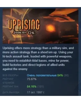 Uprising: Join or Die АВТОДОСТАВКА STEAM РОССИЯ