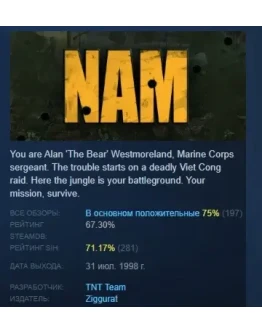 Nam АВТОДОСТАВКА STEAM GIFT РОССИЯ