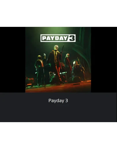 PAYDAY 3 PS5 ТУРЦИЯ