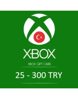 XBOX LIVE GIFT CARD 25-50-100-300 TRY (ТУРЦИЯ) КЛЮЧ
