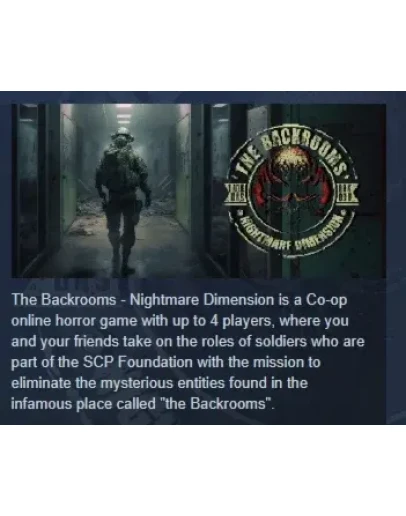 The Backrooms - Nightmare Dimension STEAM GIFT РОССИЯ The Backrooms - Nightmare Dimension STEAM GIFT РОССИЯ