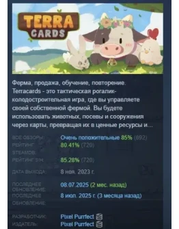 Terracards АВТОДОСТАВКА STEAM GIFT РОССИЯ