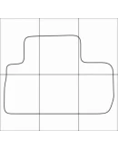 LAND ROVER FREELANDER 2 2006-- Лекала автоковриков