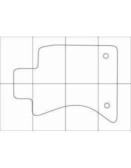 LEXUS GS 300 2WD 2012-- Лекала автоковриков