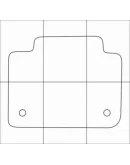 LEXUS GS 300 2WD 2012-- Лекала автоковриков