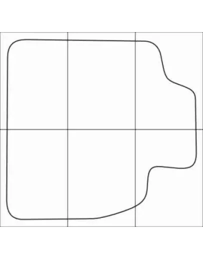 LEXUS LX 470 2000-2007 Лекала автоковриков